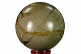 Polished Septarian Sphere - Madagascar #154146-1
